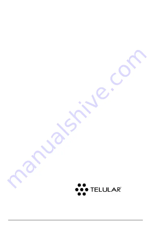 Telular CDMA2000 1X User Manual Download Page 48