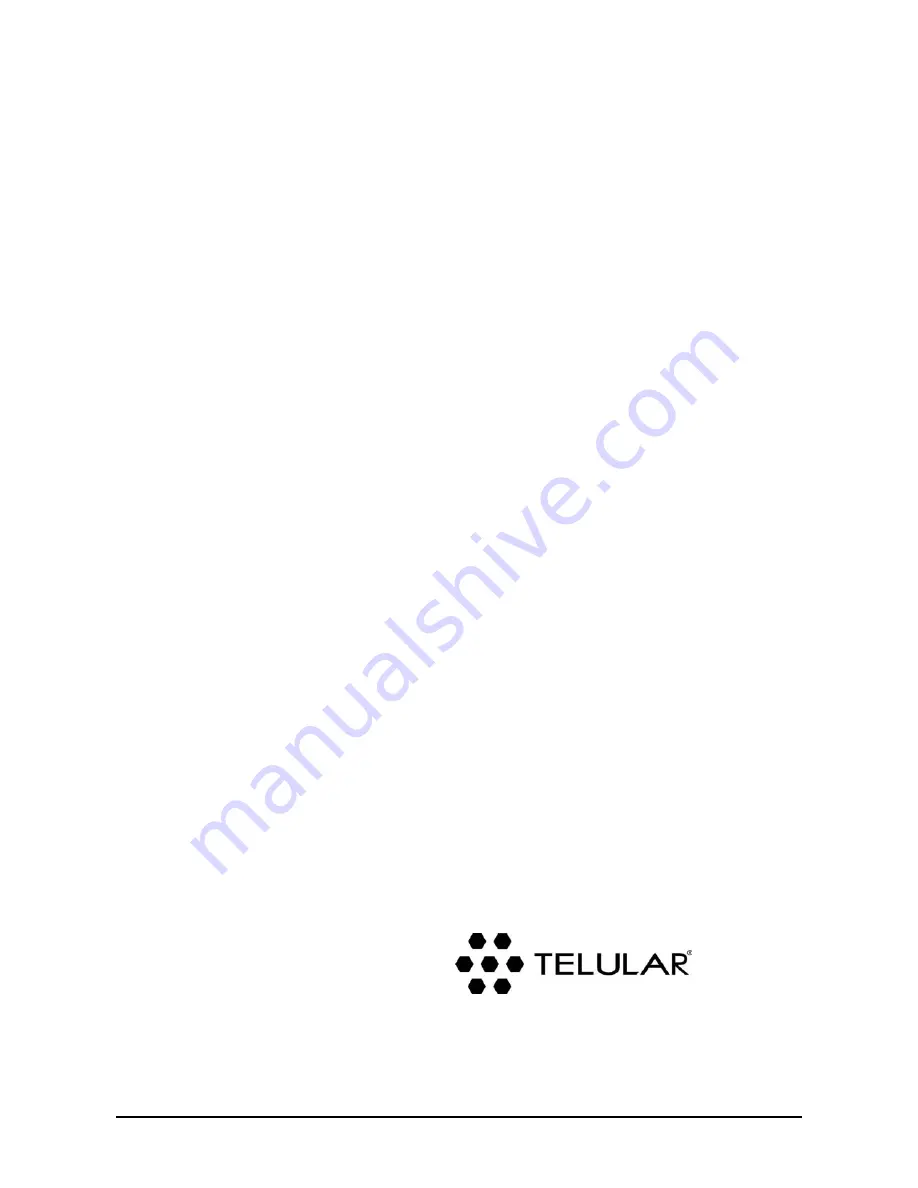 Telular PHONECELL SX4P TDMA 800 User Manual Download Page 16