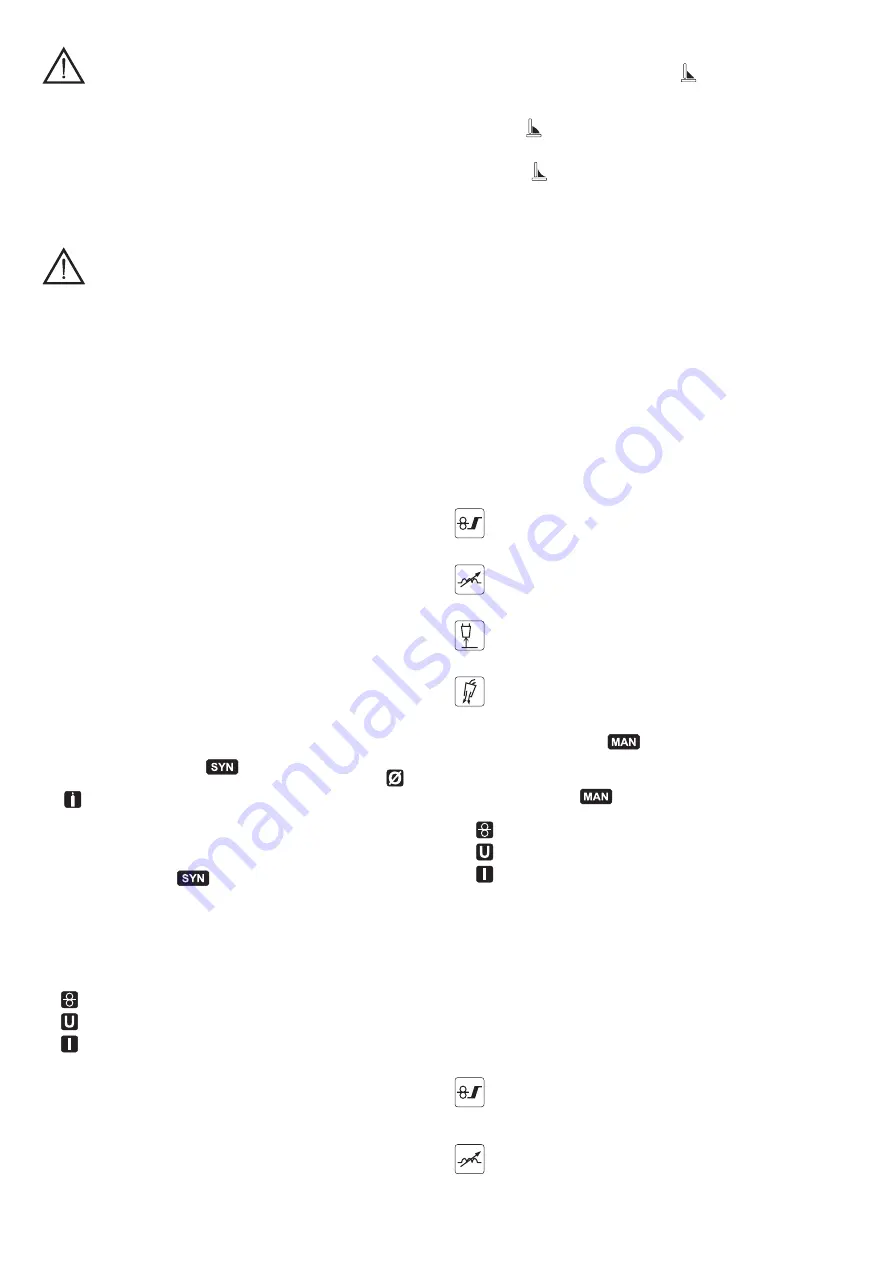 Telwin TECHNOMIG 210 DUAL SYNERGIC Скачать руководство пользователя страница 68