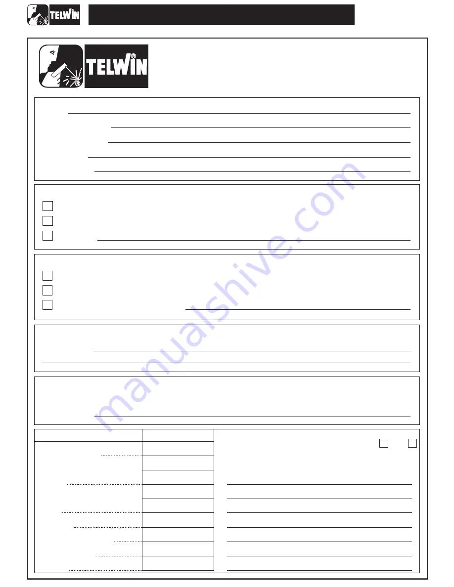 Telwin Tecnica 150 Troubleshooting And Repair Manual Download Page 20