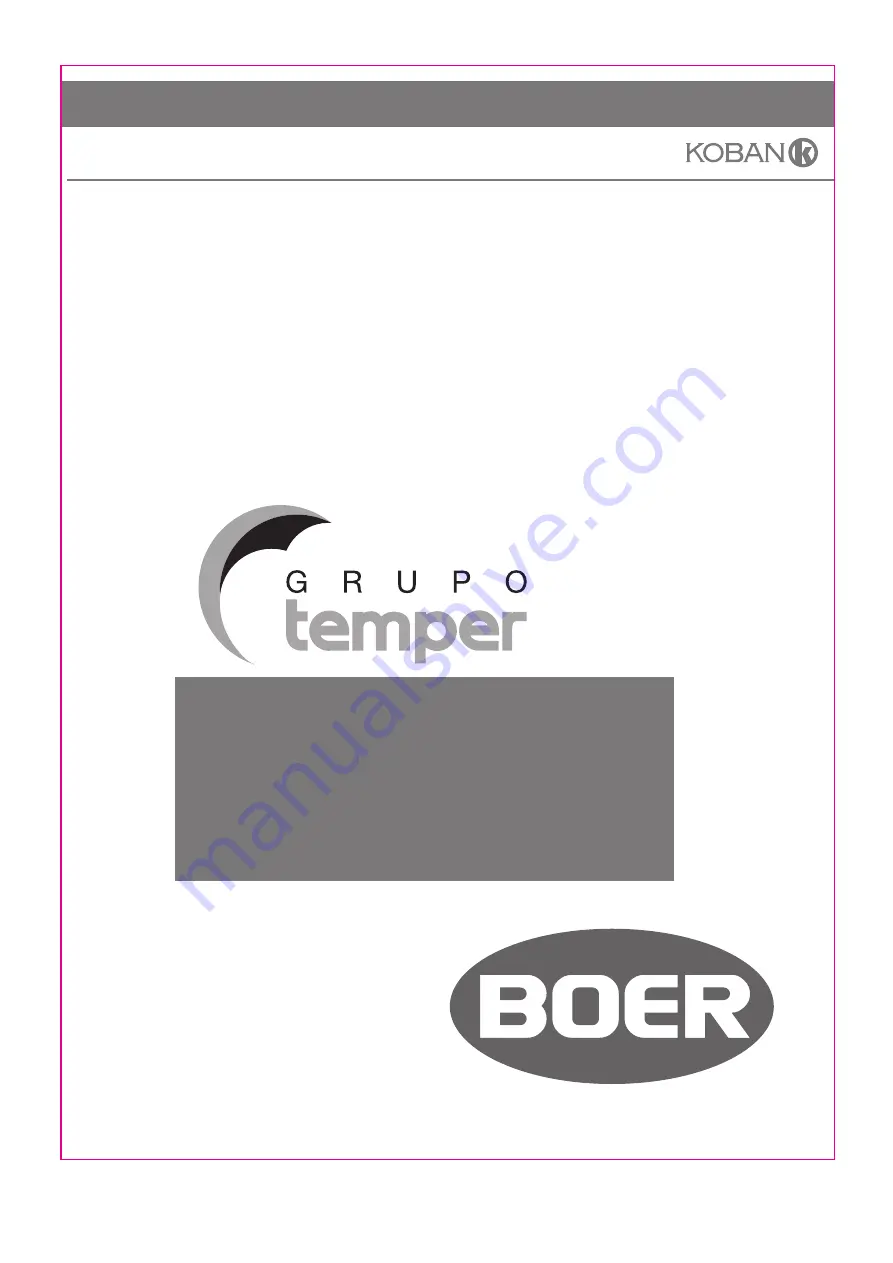 Temper KOBAN KEH10-300 User Manual Download Page 30