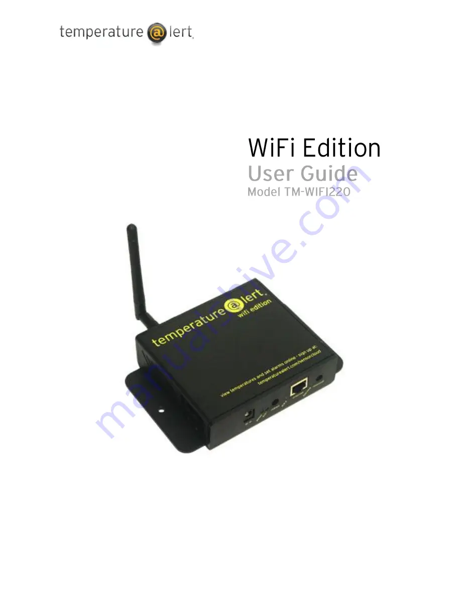 Temperature@lert TM-WIFI220 Скачать руководство пользователя страница 2