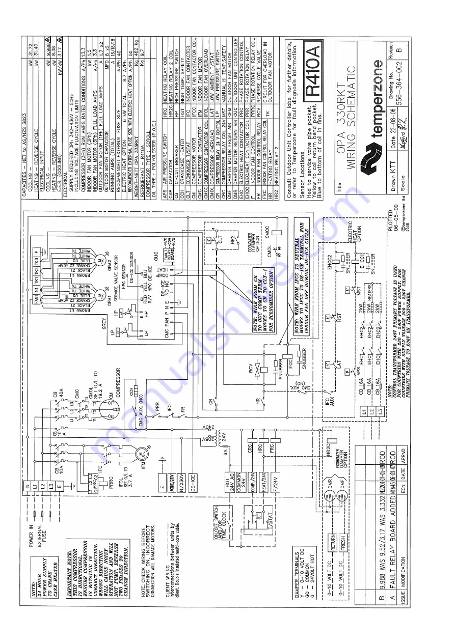 TemperZone OPA 330RKT Installation & Maintenance Download Page 4