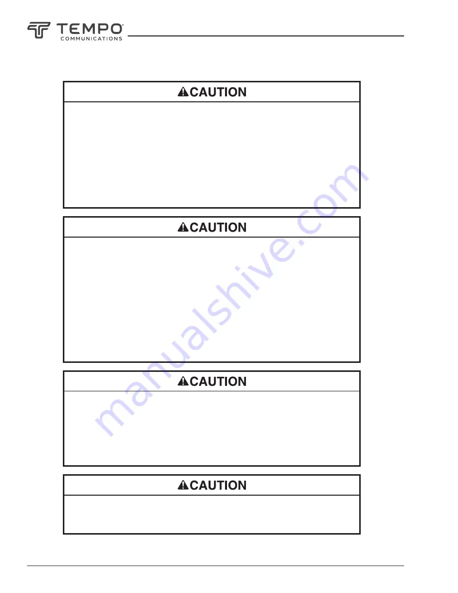 Tempo Communications OFL100 Instruction Manual Download Page 6