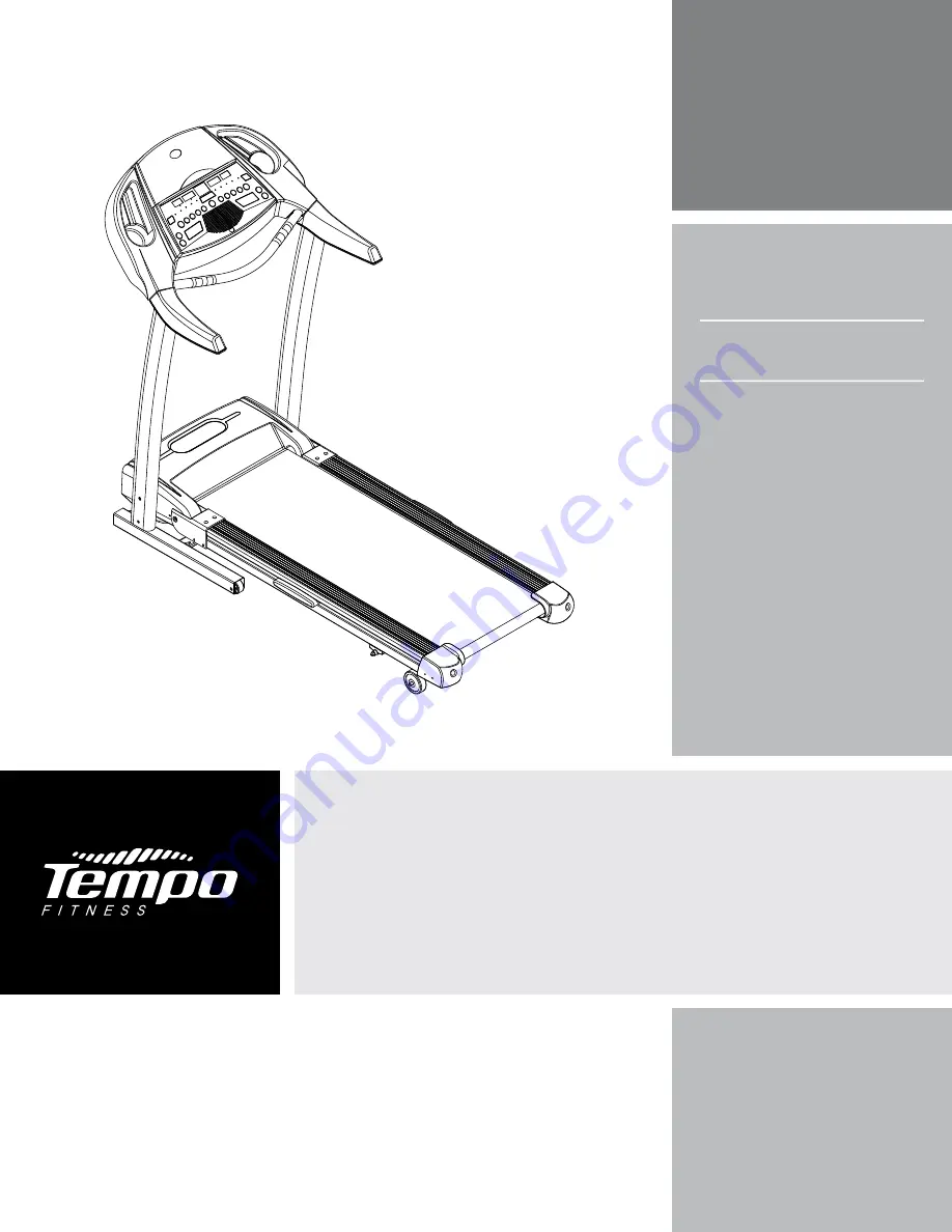 Tempo Fitness 930T Скачать руководство пользователя страница 1