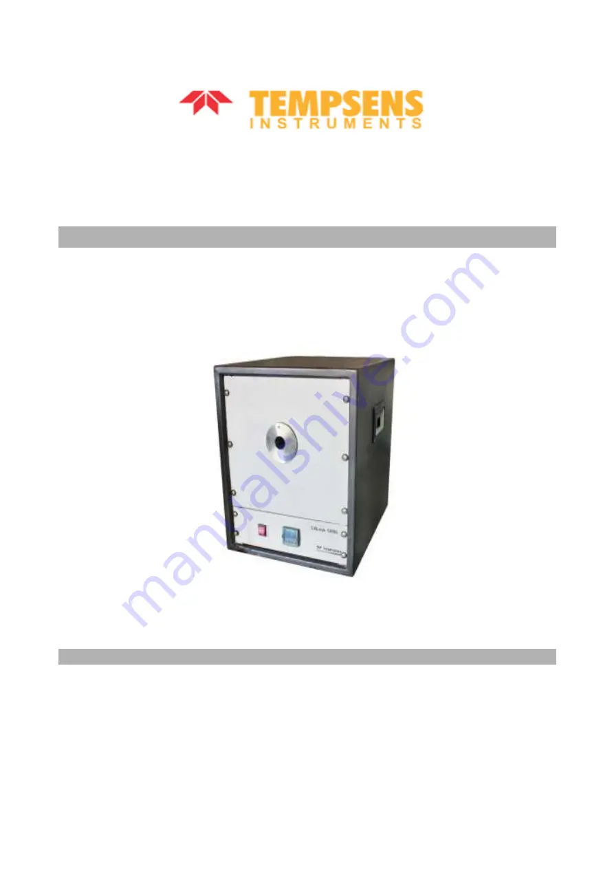 Tempsens CALsys 1500 L User Manual Download Page 1