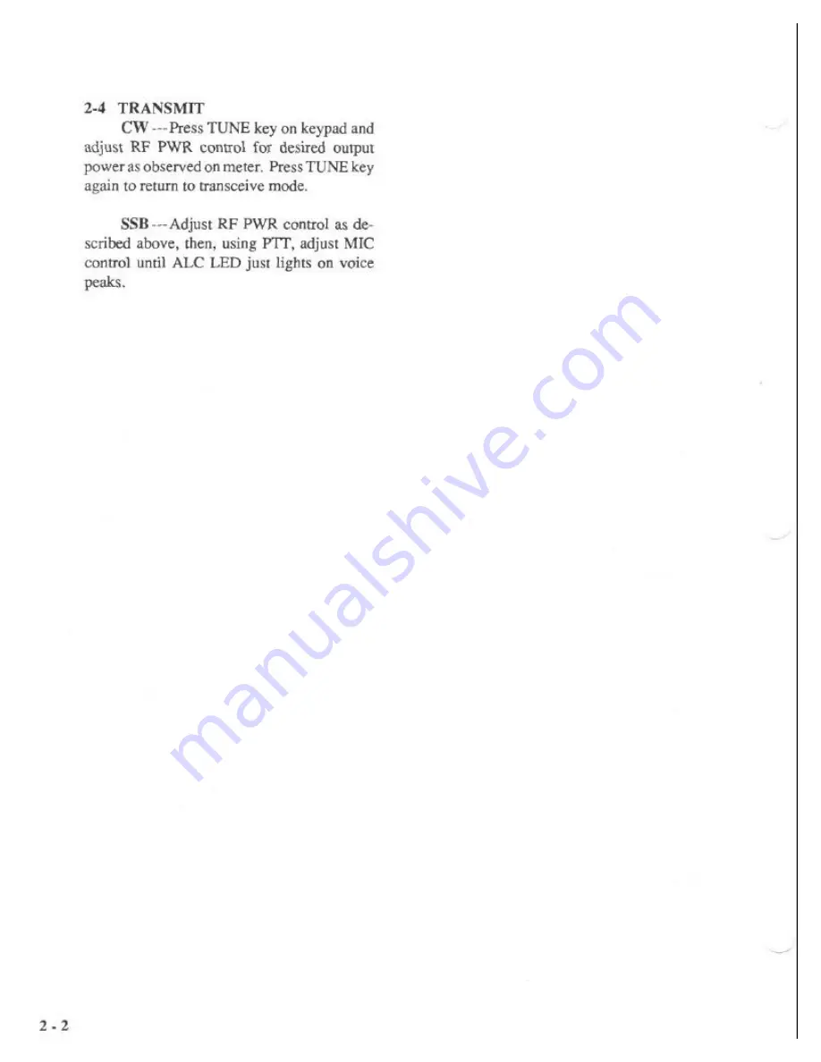 Ten-Tec 585 Paragon Owner'S Manual Download Page 12