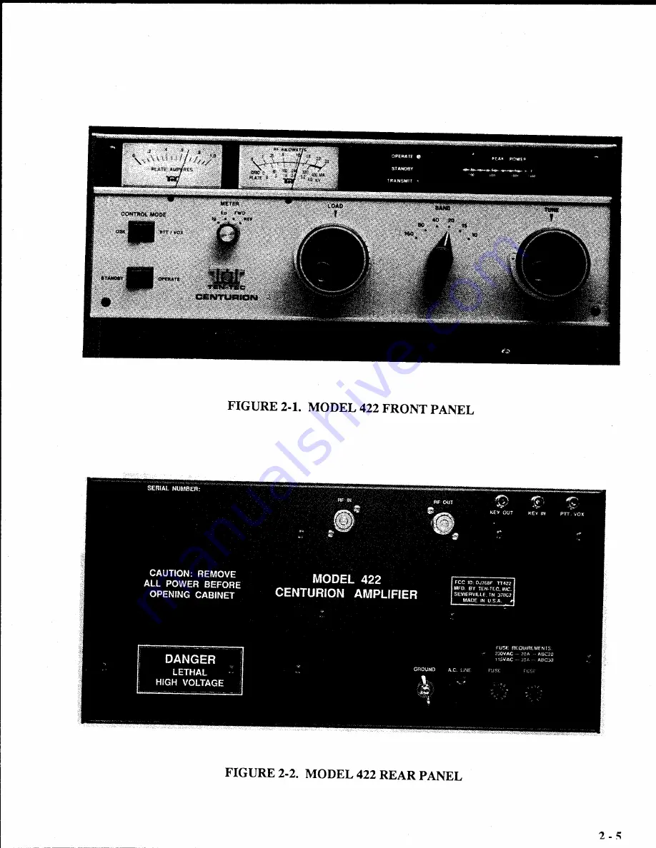 Ten-Tec Centurion 422 Operator'S Manual Download Page 23