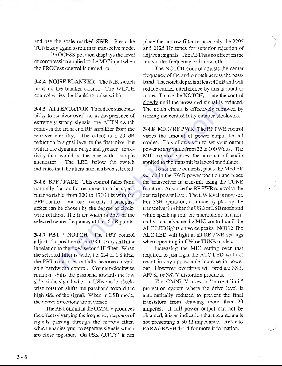 Ten-Tec omni V 562 Operator'S Manual Download Page 23