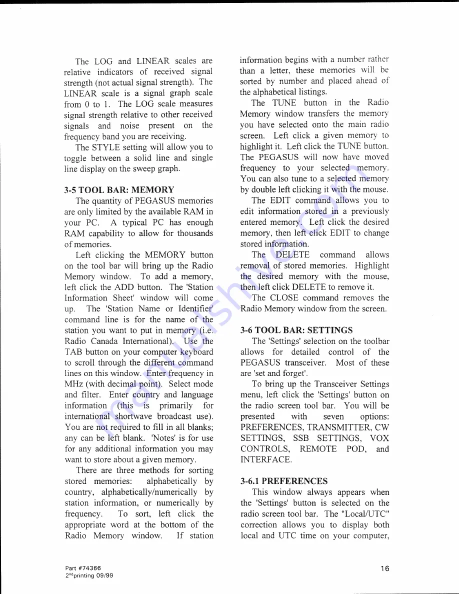 Ten-Tec Pegasus 550 Operator'S Manual Download Page 29