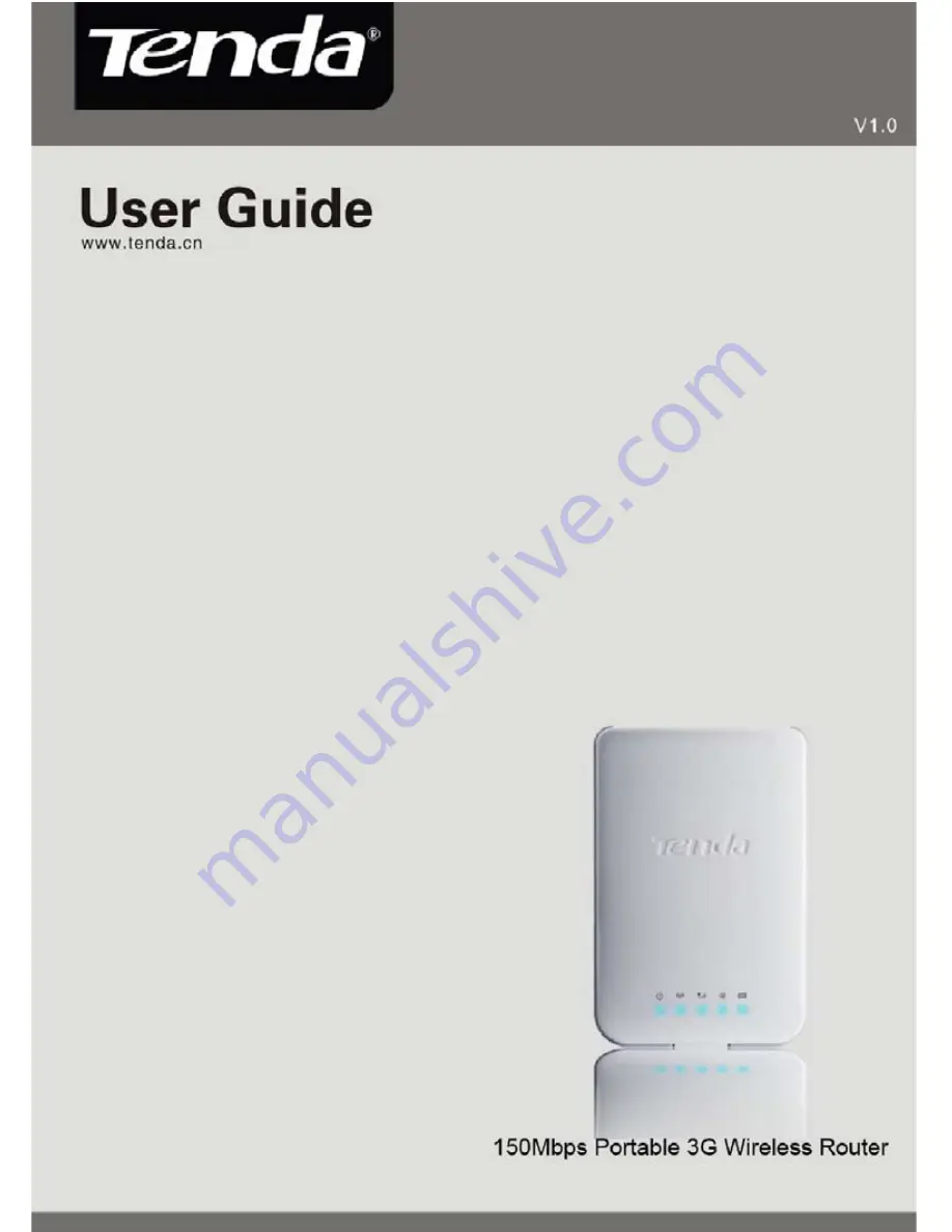 Tenda 3G150B User Manual Download Page 1