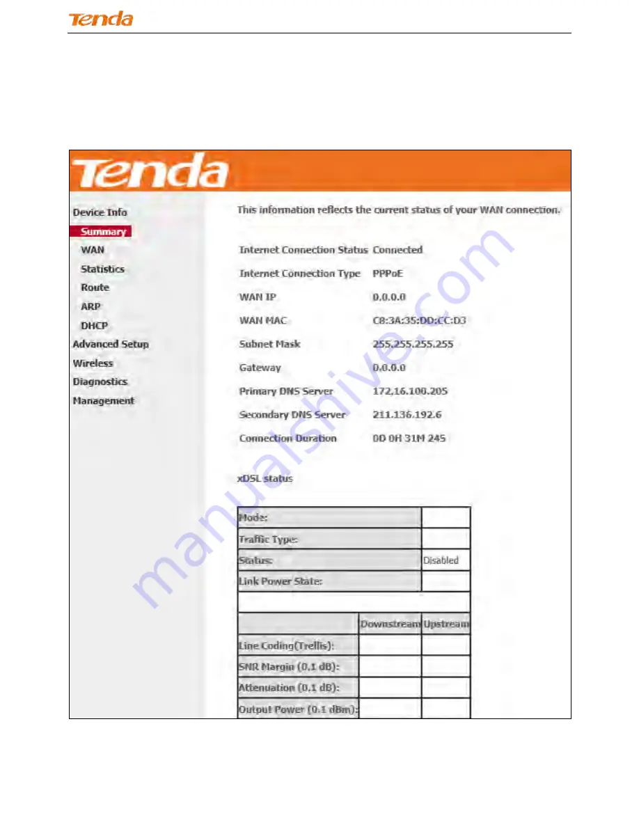 Tenda DH301 User Manual Download Page 15