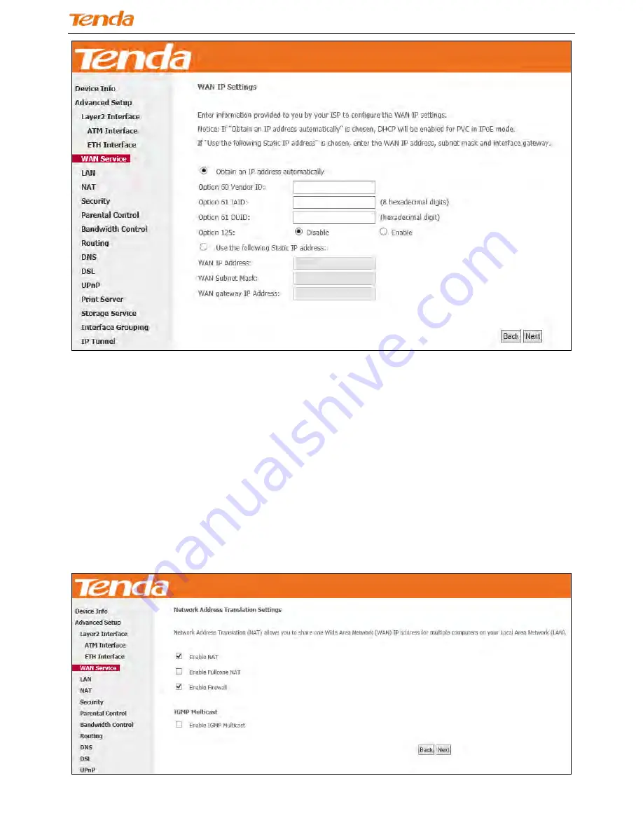 Tenda DH301 User Manual Download Page 36