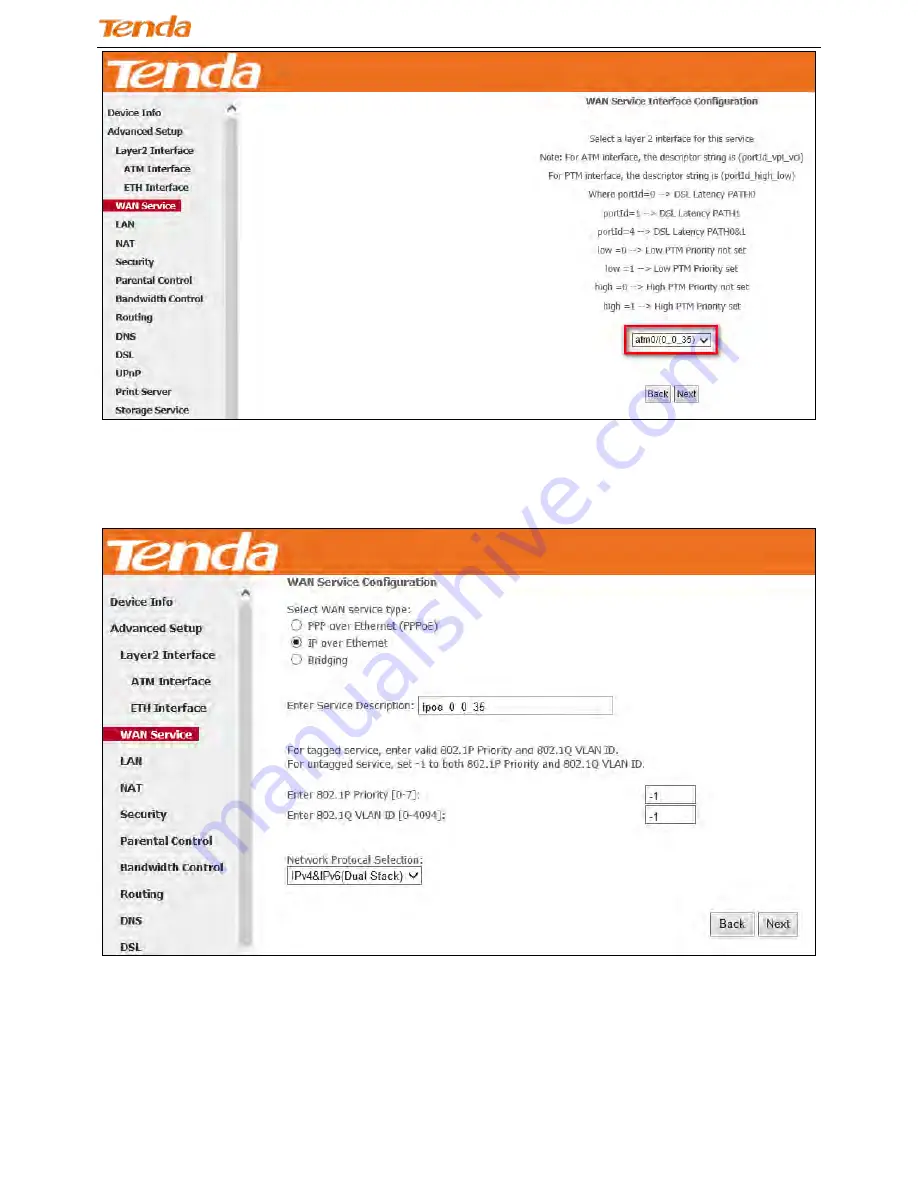 Tenda DH301 User Manual Download Page 39