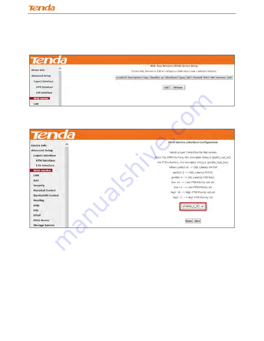 Tenda DH301 User Manual Download Page 47