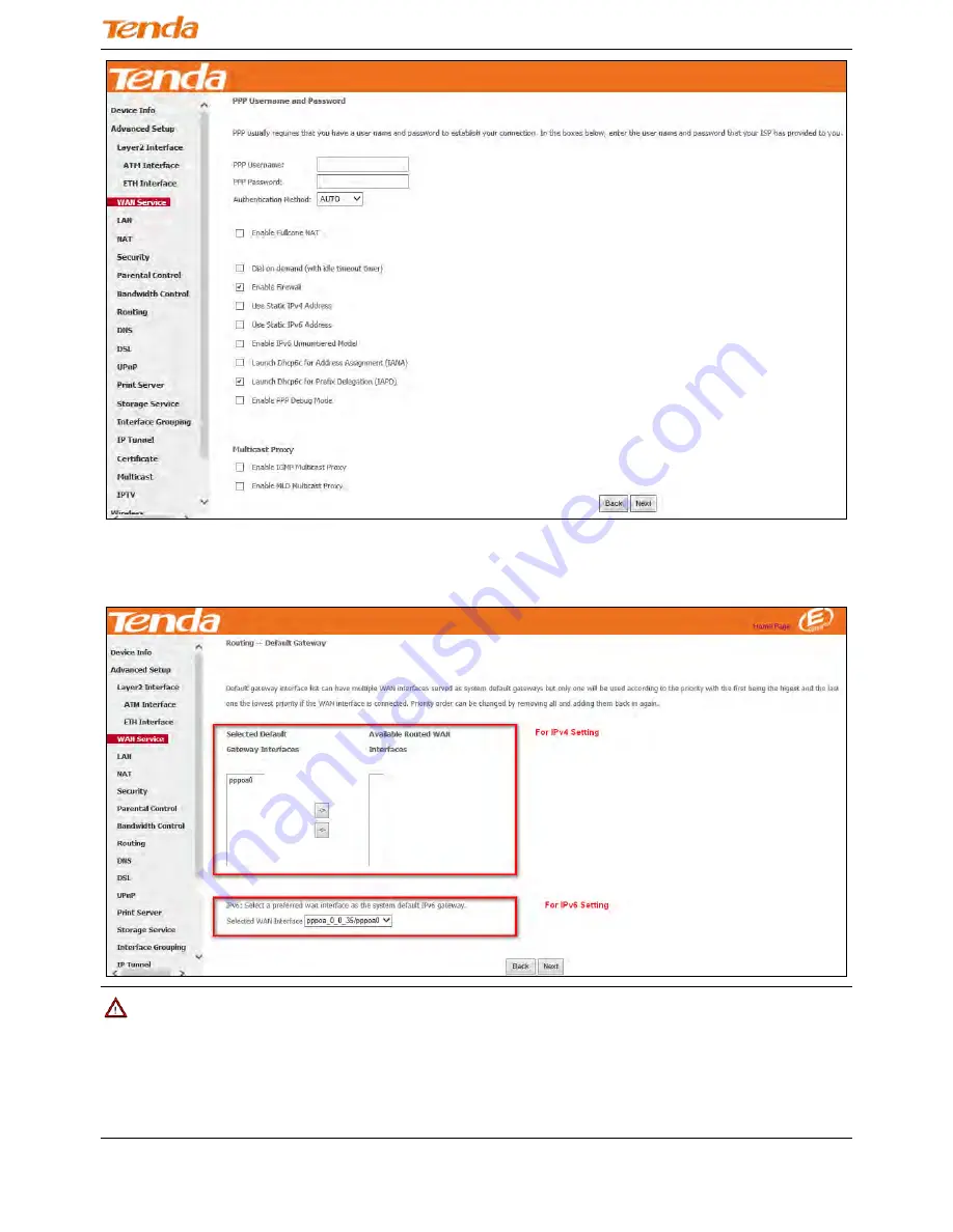 Tenda DH301 User Manual Download Page 54