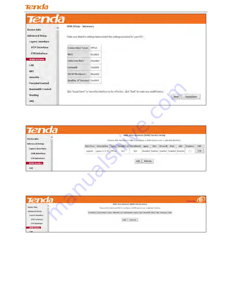 Tenda DH301 User Manual Download Page 56