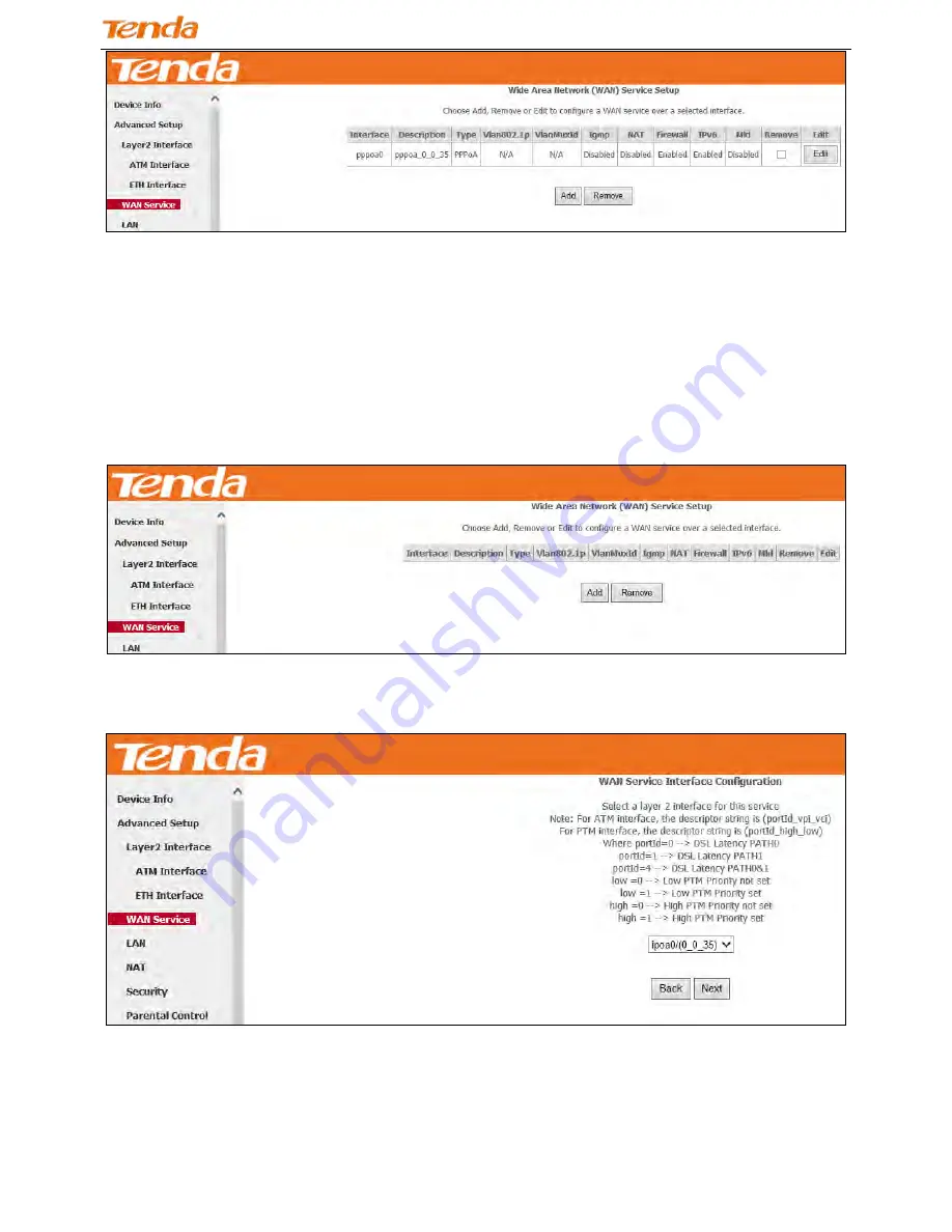 Tenda DH301 User Manual Download Page 60