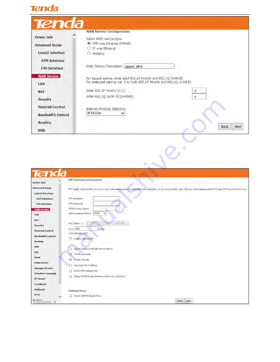 Tenda DH301 User Manual Download Page 65