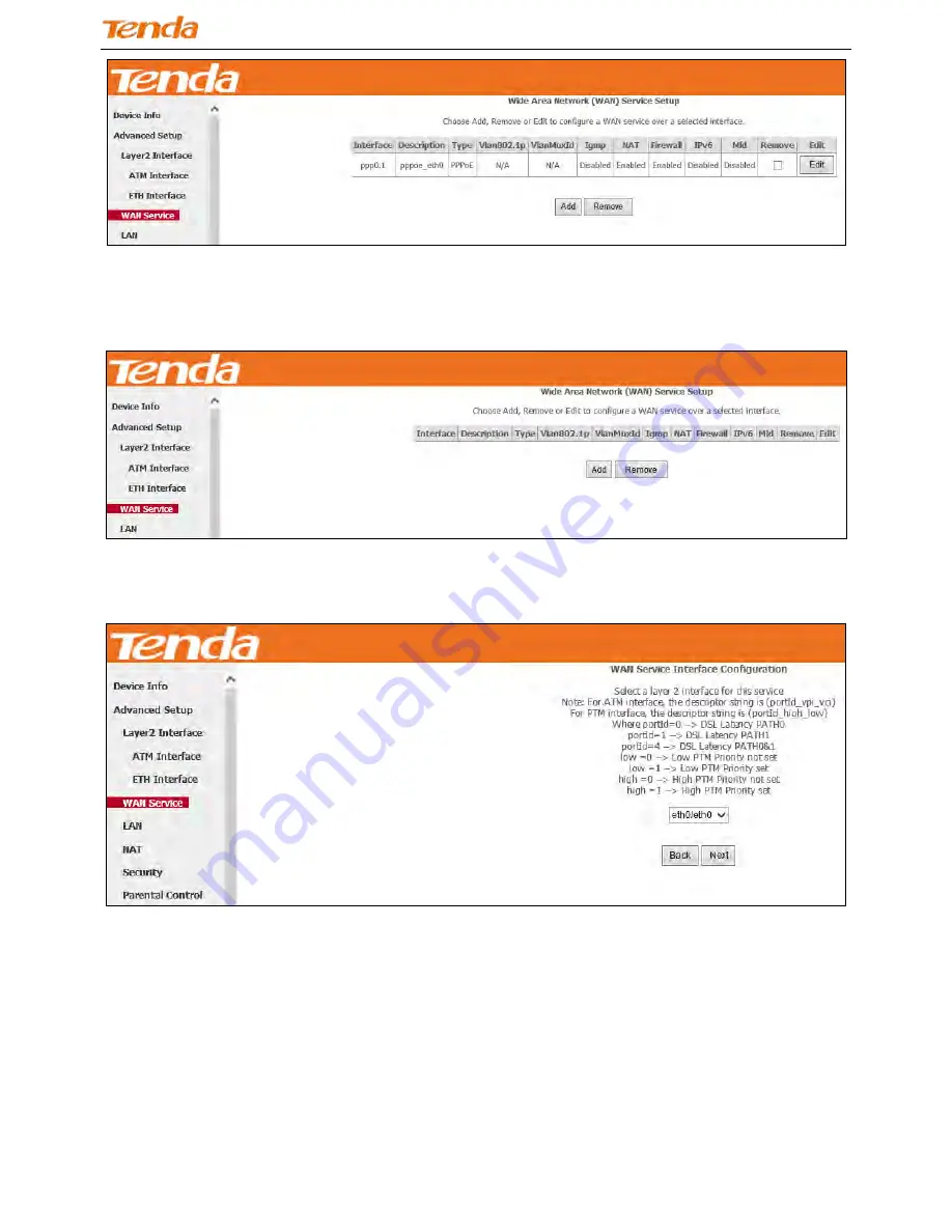 Tenda DH301 User Manual Download Page 68