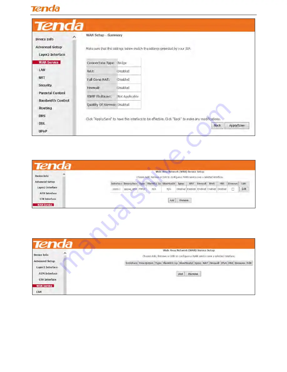 Tenda DH301 User Manual Download Page 71