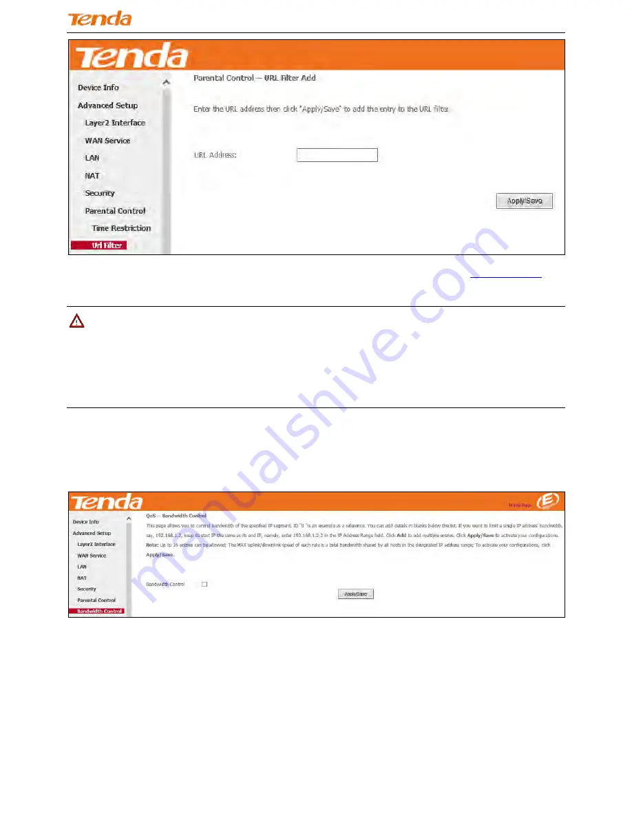 Tenda DH301 User Manual Download Page 104