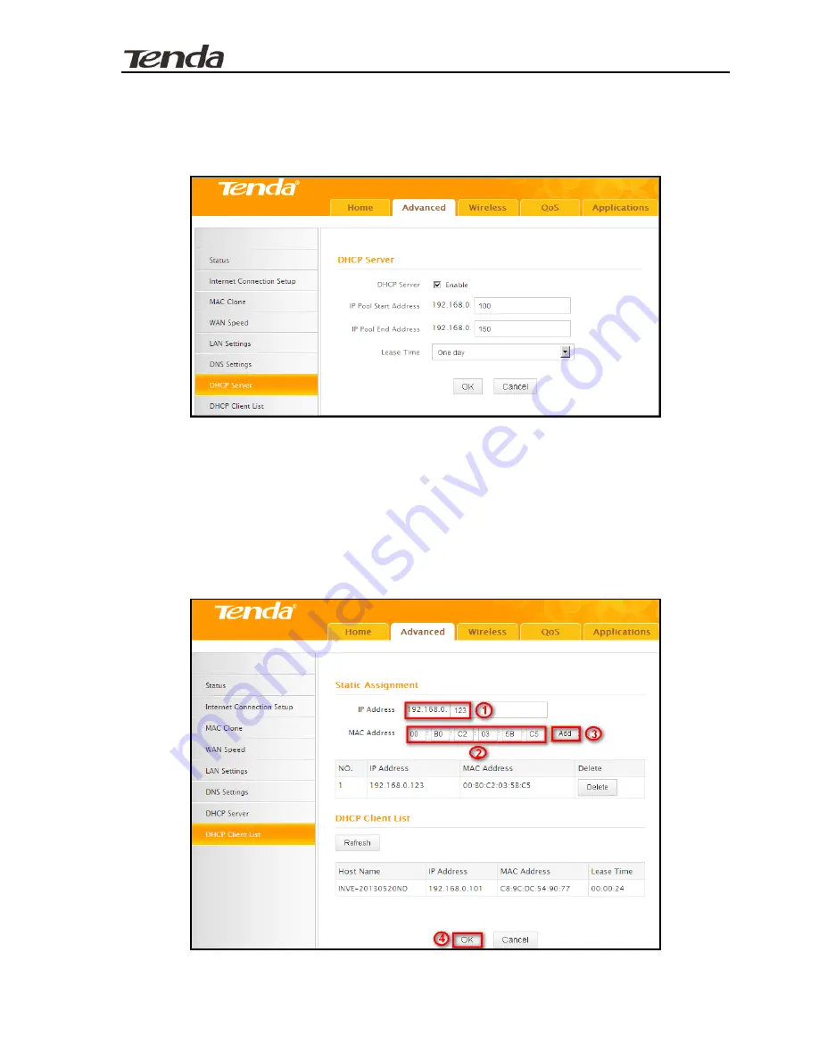 Tenda F357 User Manual Download Page 35