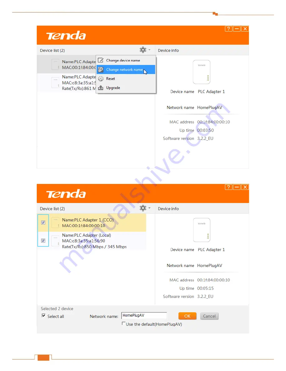 Tenda PH3 AV1000 User Manual Download Page 19