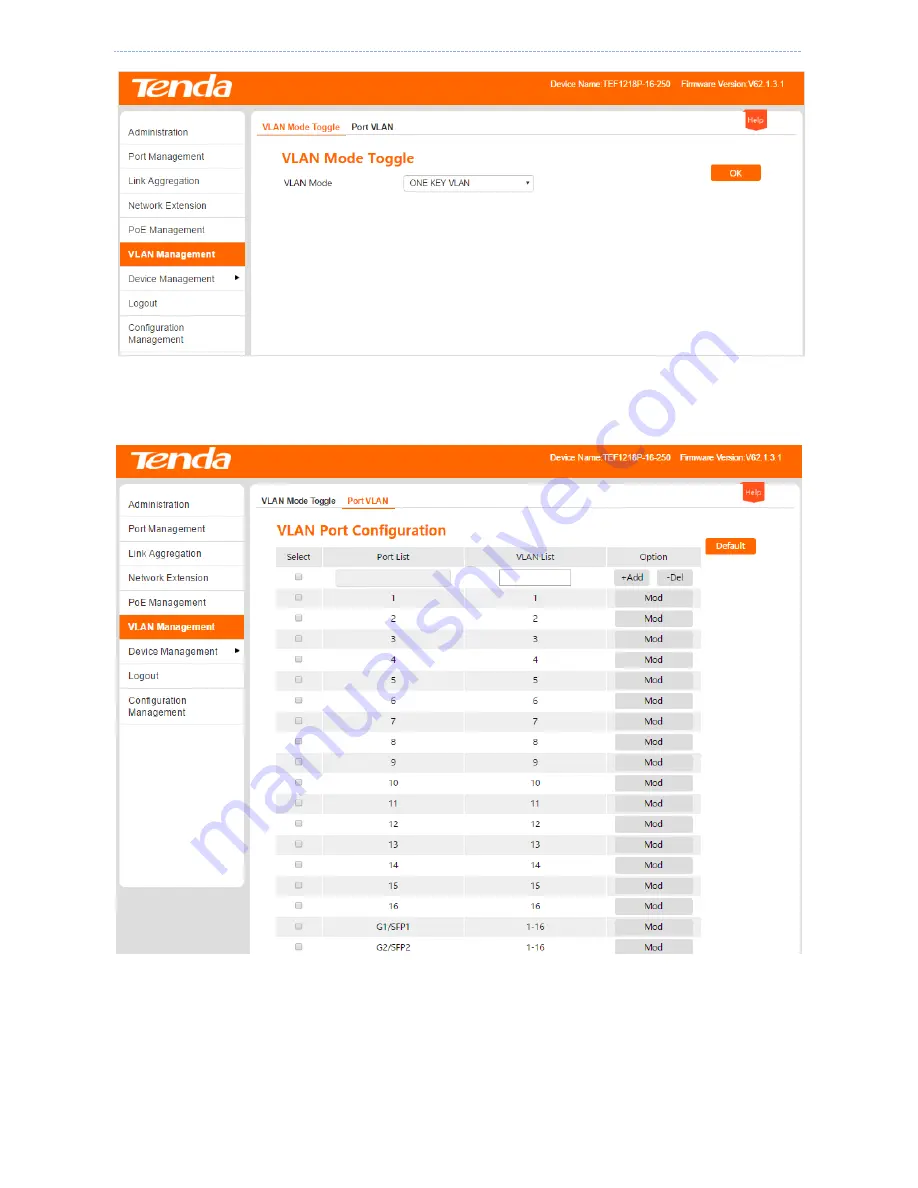 Tenda TEF1210P-8-150W User Manual Download Page 51