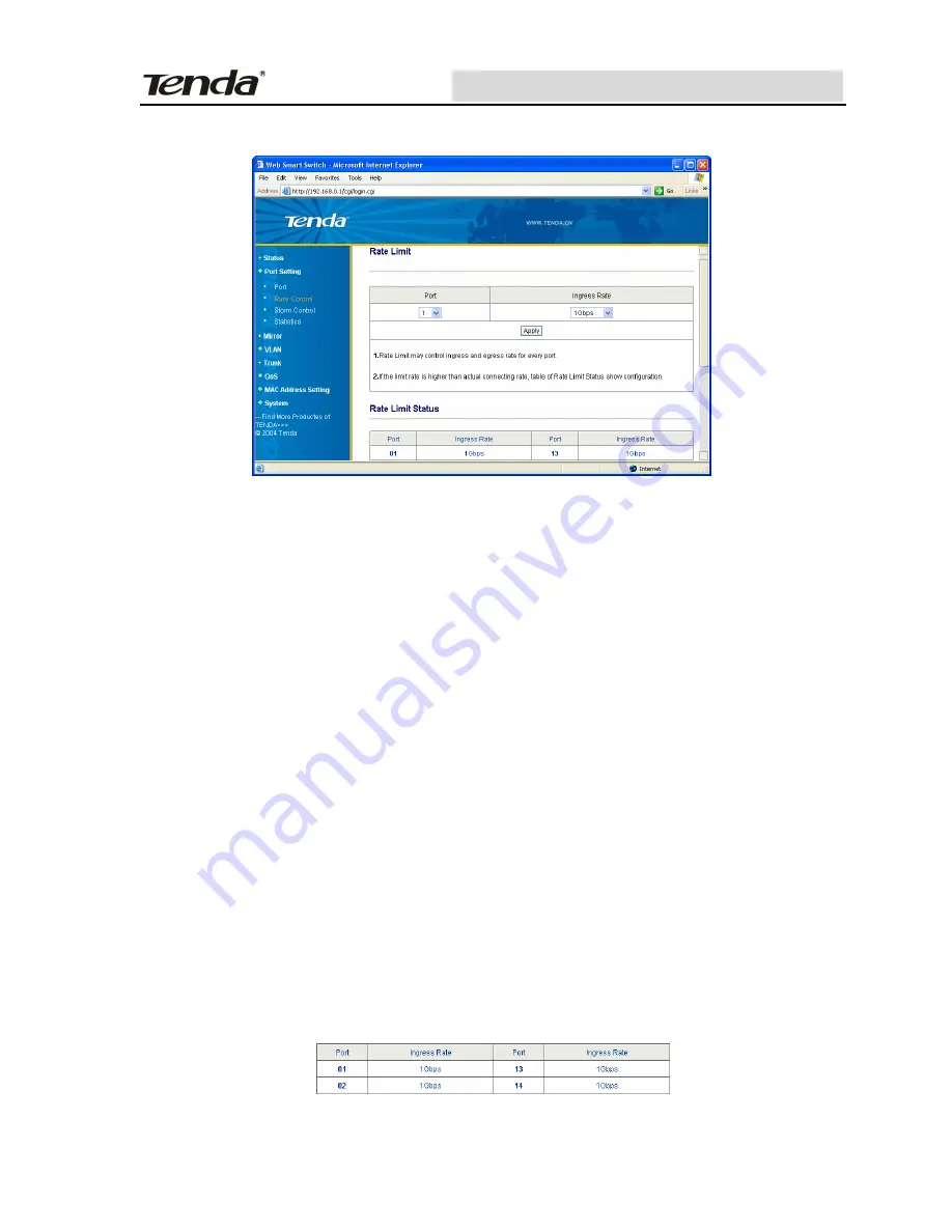 Tenda TEG1216T Manual Download Page 17