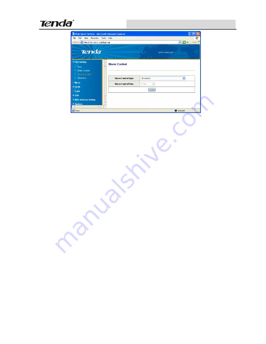 Tenda TEG1216T Manual Download Page 18