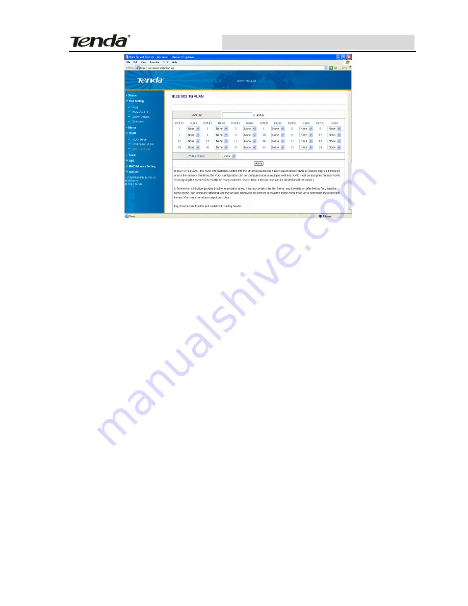 Tenda TEG1216T Manual Download Page 23