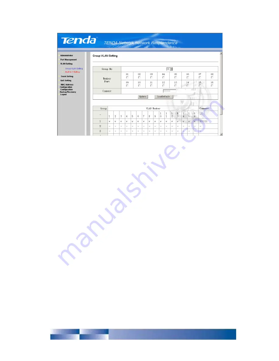 Tenda TEH1208 User Manual Download Page 20