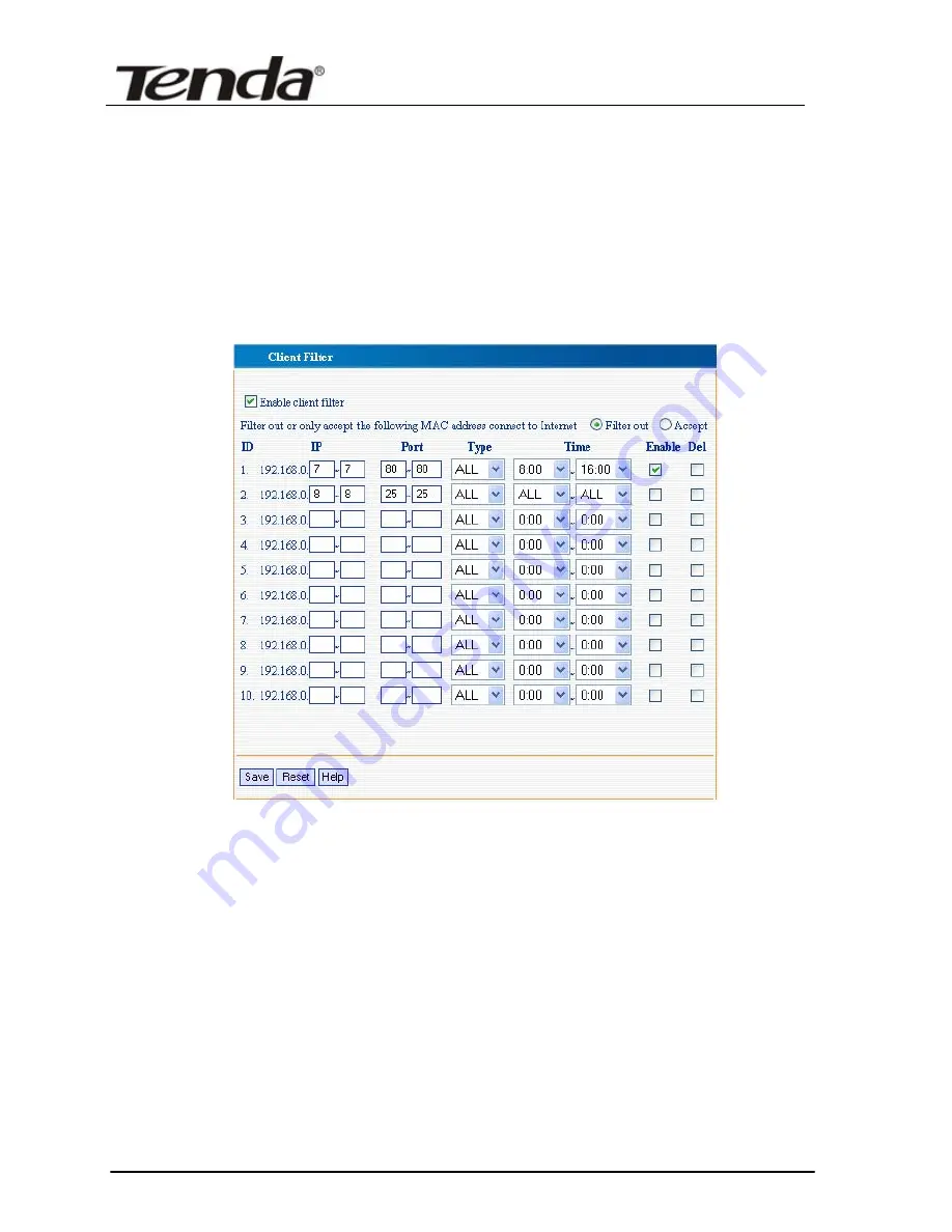 Tenda TWL108R User Manual Download Page 27