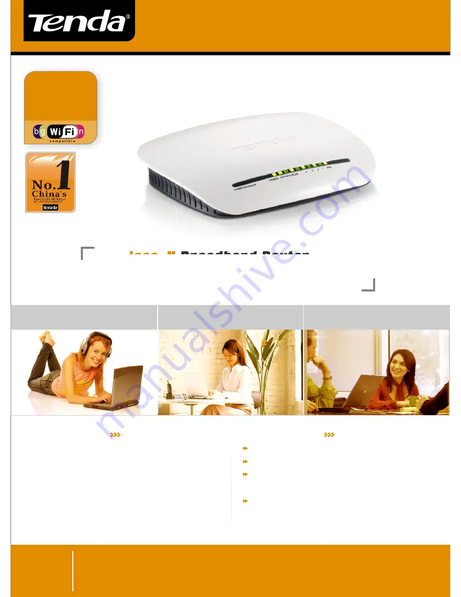 Tenda W368R Technical Specifications Download Page 1