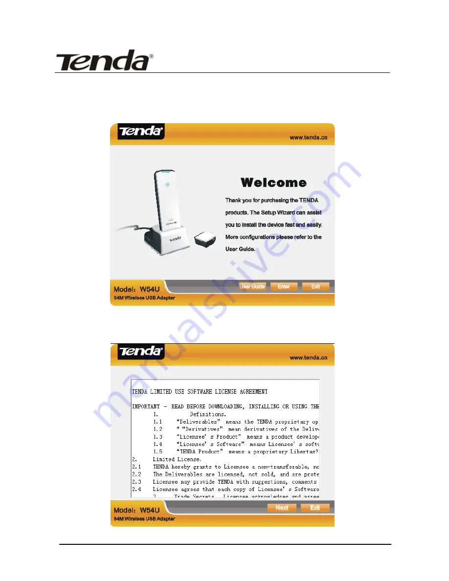 Tenda W54U User Manual Download Page 7