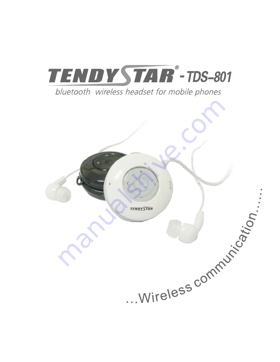 TendyStar TDS-801 Скачать руководство пользователя страница 1