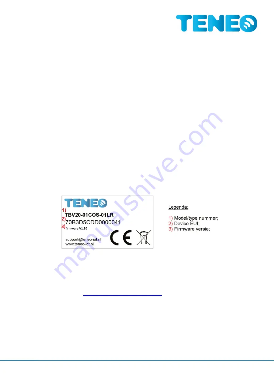 TENEO LoRaWAN CO2 stoplicht Manual Download Page 10