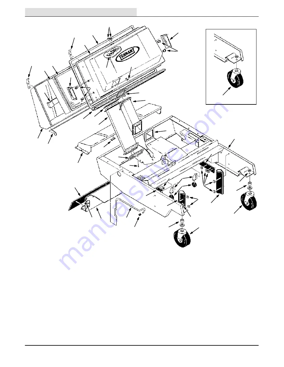 Tennant 140 Operator And Parts Manual Download Page 58