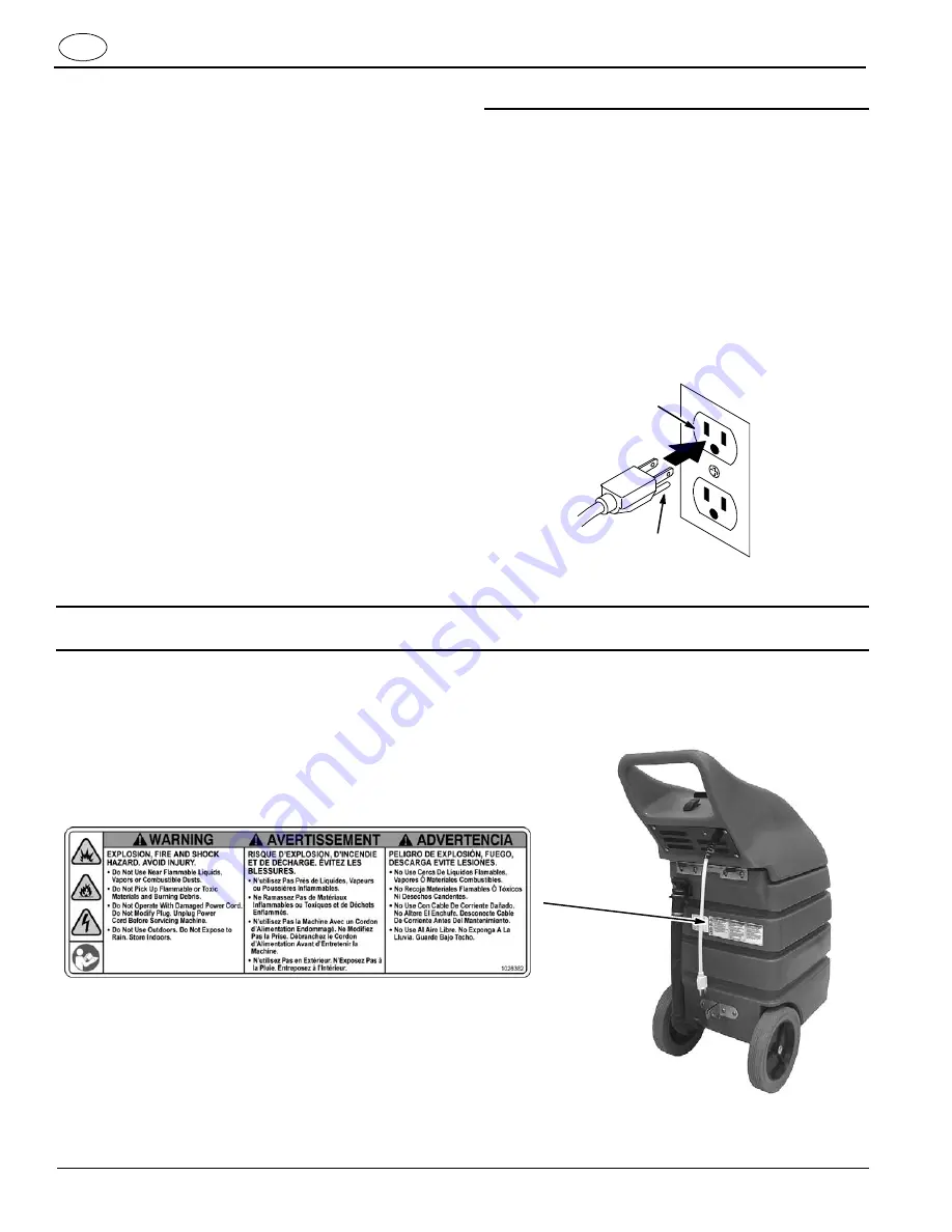 Tennant Nobles V-WD- 15 Operator'S Manual Download Page 4