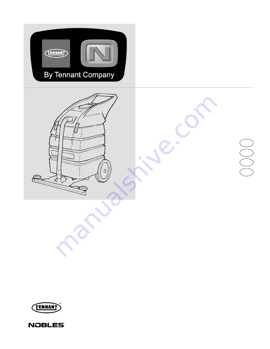 Tennant v-wd-15 Operator'S Manual Download Page 1