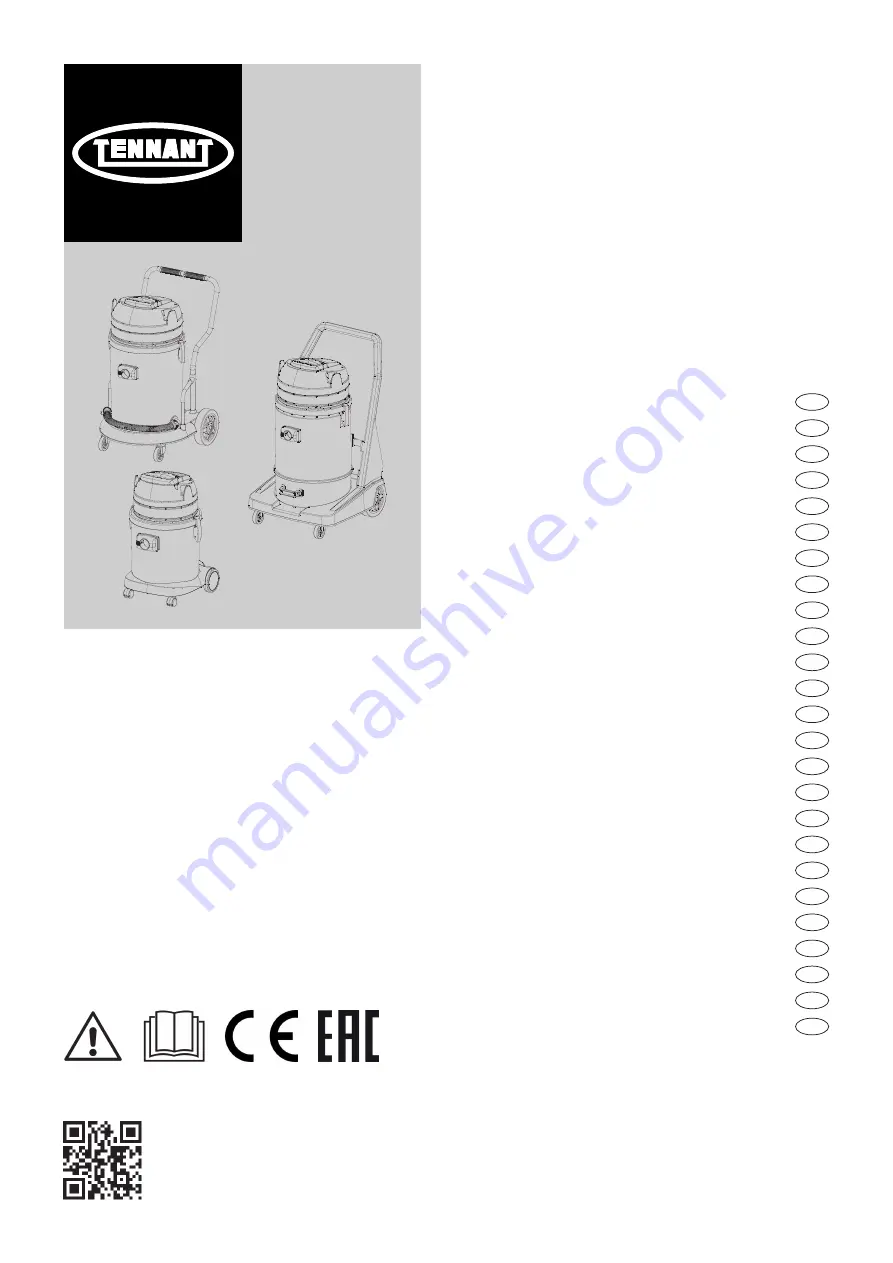 Tennant V-WD-27 Скачать руководство пользователя страница 1