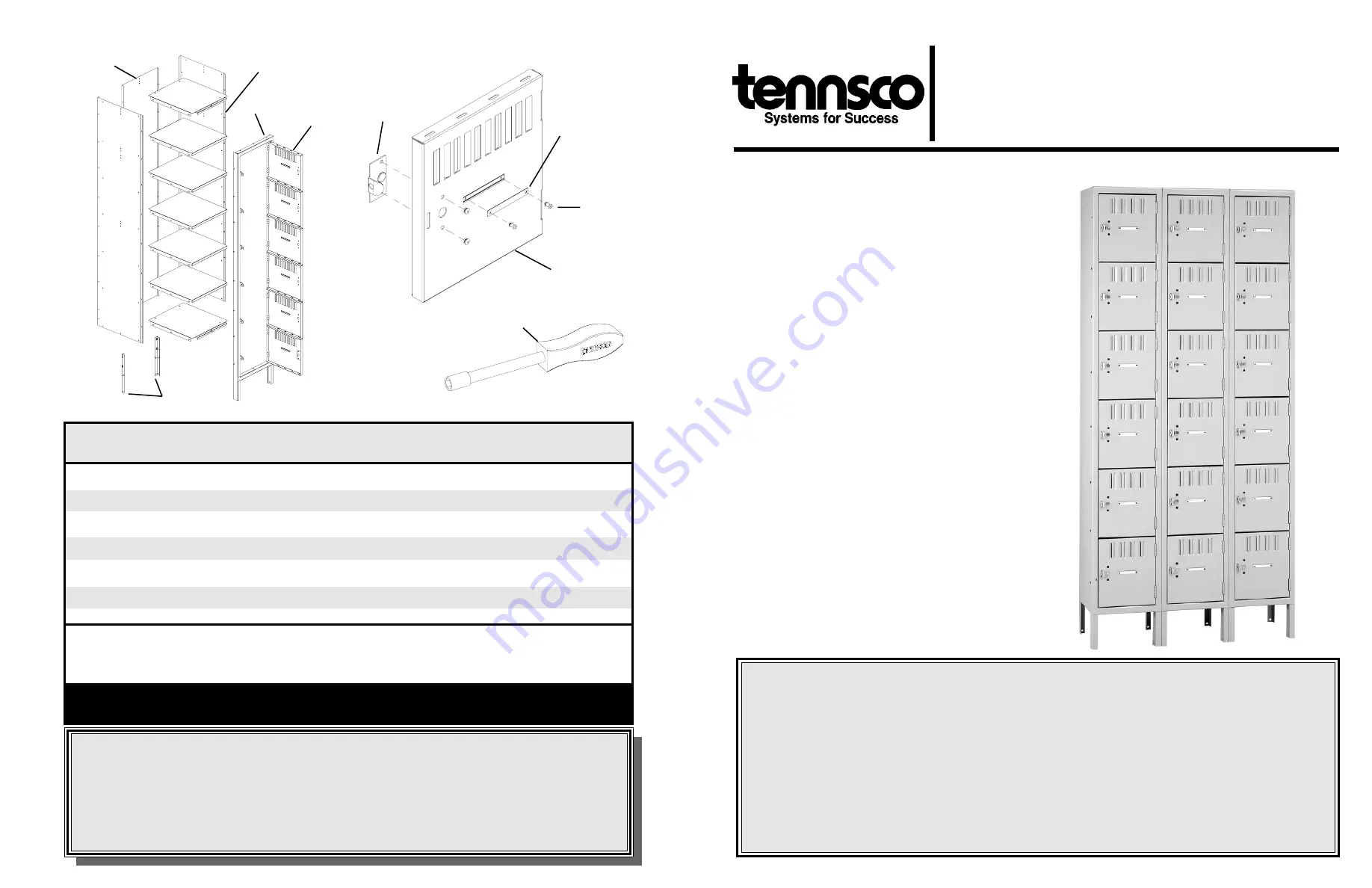 Tennsco BK6-121512-3 Скачать руководство пользователя страница 1