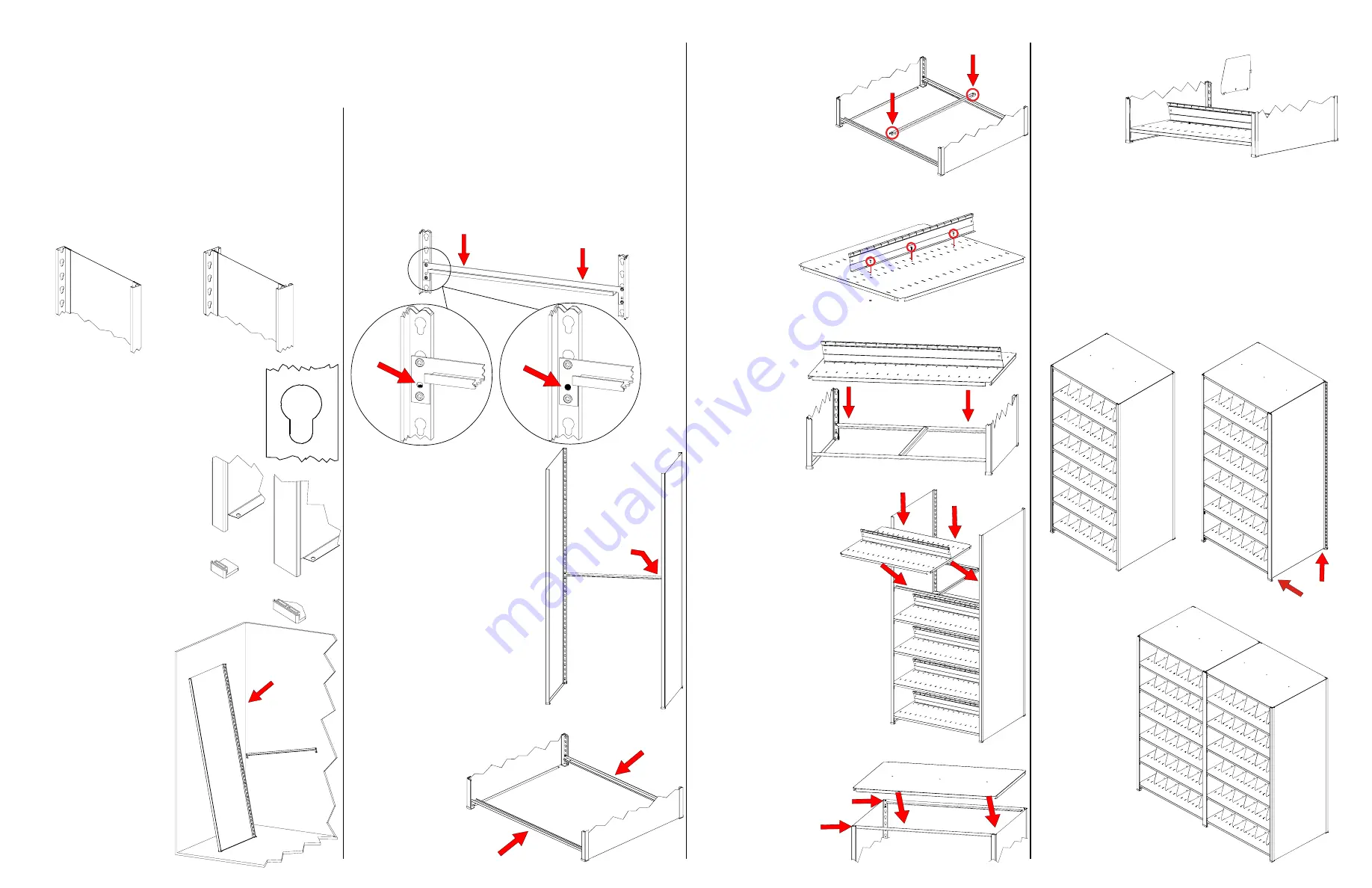 Tennsco Imperial Shelving 3630 Assembly Instructions/Parts Manual Download Page 2