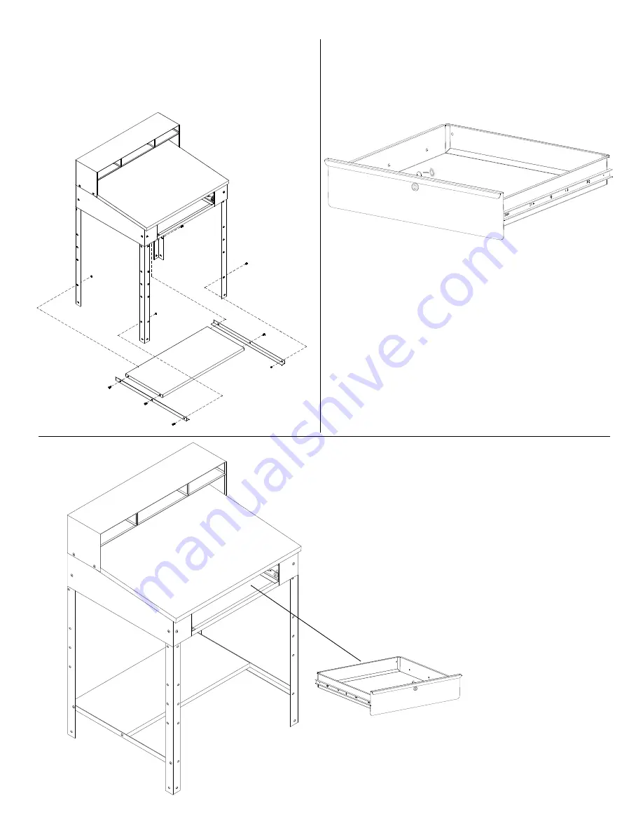 Tennsco Open Foreman's Desk Assembly Instructions/Parts Manual Download Page 3