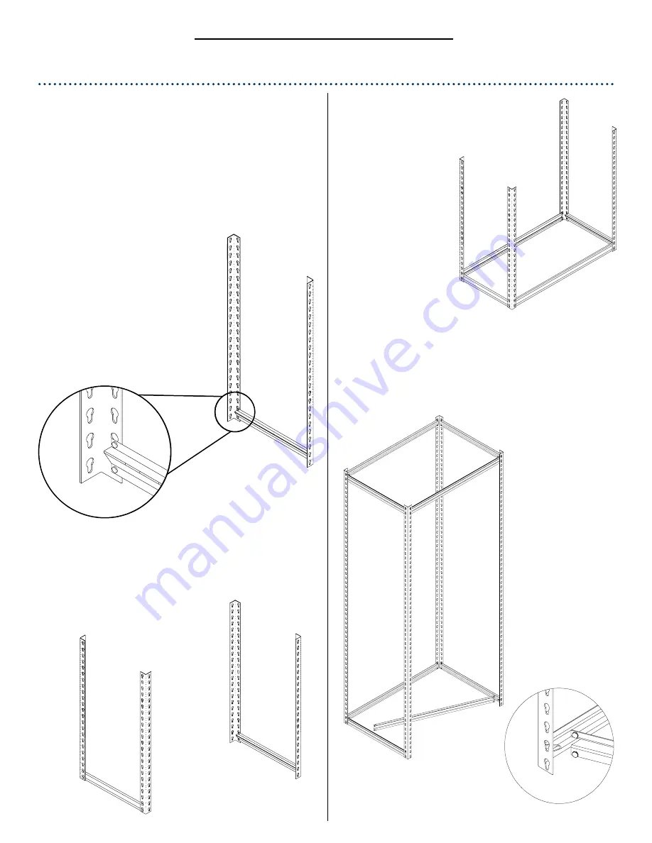 Tennsco Z-Line Steel Shelf Unit Assembly Instructions/Parts Manual Download Page 2