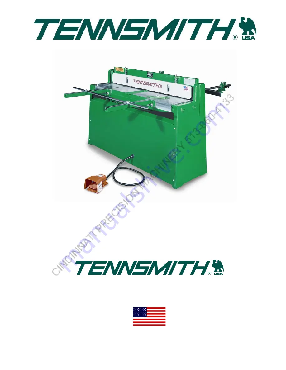 Tennsmith 36A Operation, Parts & Maintenance Manual Download Page 1