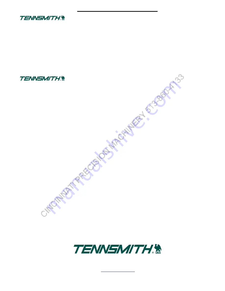 Tennsmith 36A Operation, Parts & Maintenance Manual Download Page 10