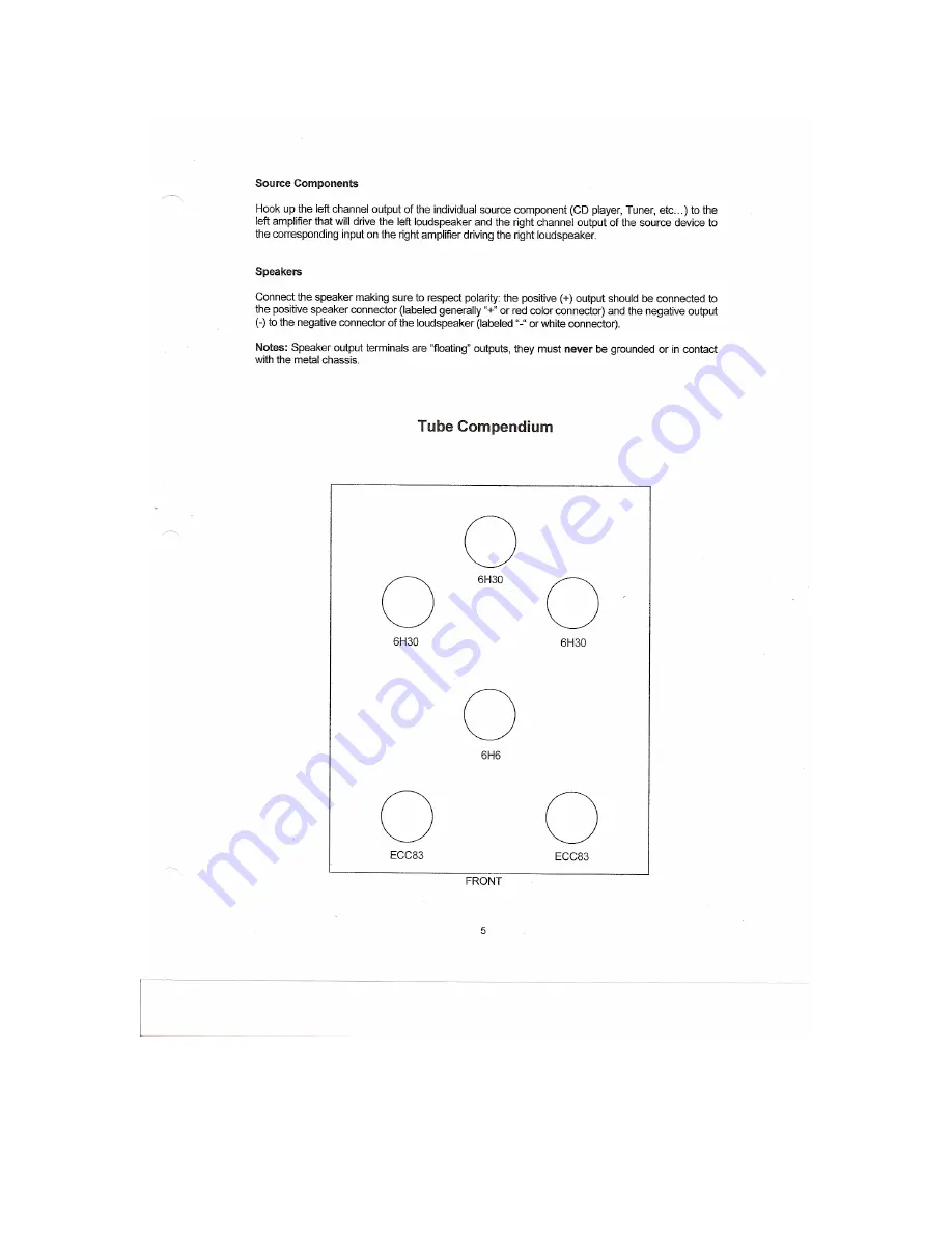 Tenor Audio 300 HP Owner'S Manual Download Page 7