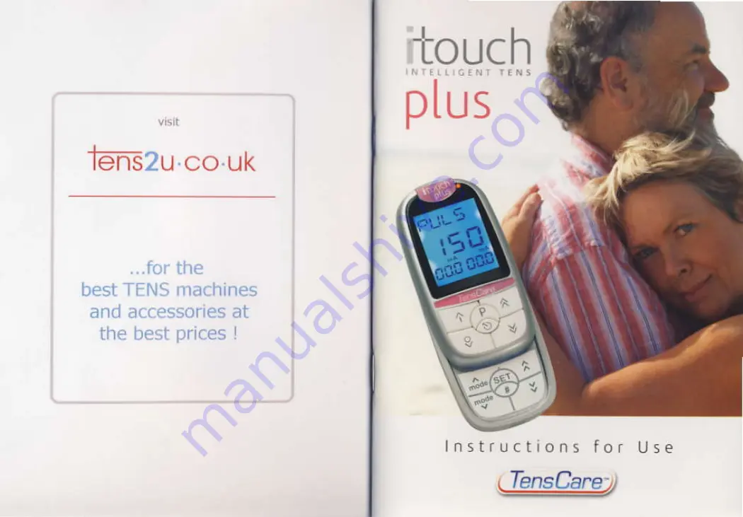 TENS2U ITOUCH PLUS Instructions For Use Manual Download Page 1